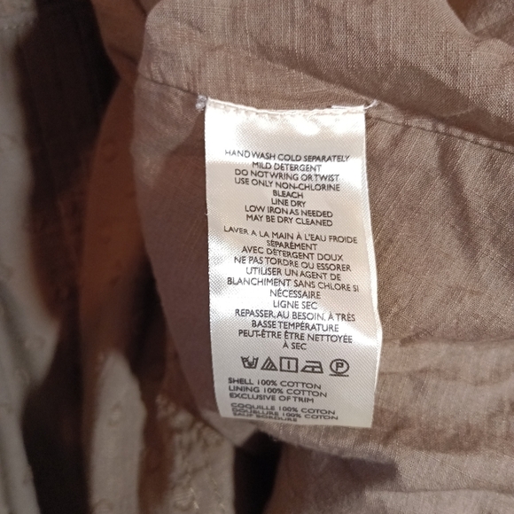 Anthropologie Pilcro Long Sleeve Mock Neck Swing Mini Dress in Green Brown M New - Picture 10 of 11